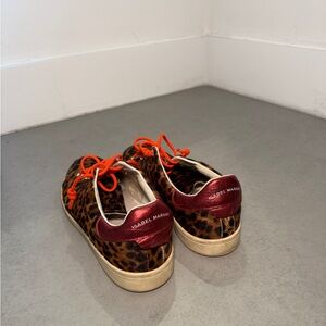 Isabel Marant Kids Sneakers with Leopard and Red Accents